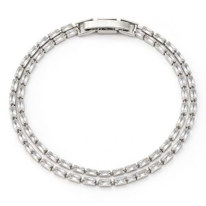 Baguette CZ Tennis Bracelet