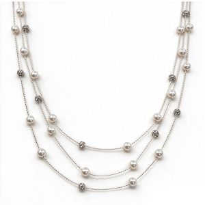 Pearl & CZ Layered Necklace