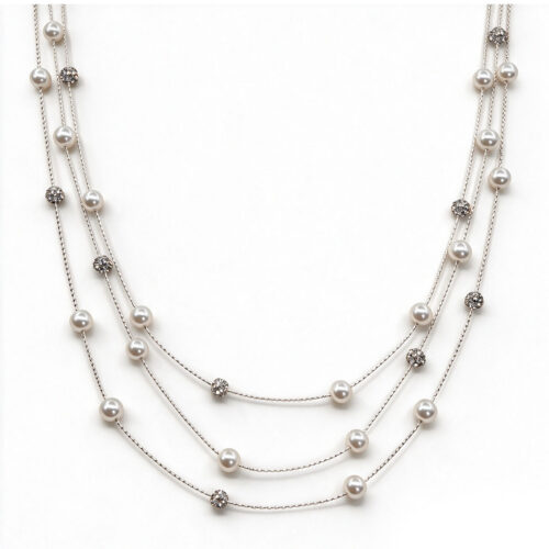 Pearl & CZ Layered Necklace