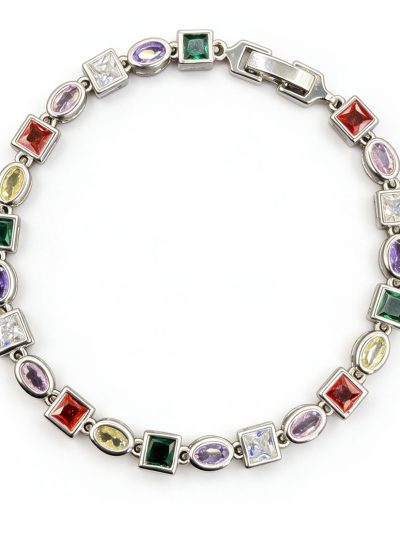 Multicolor CZ Tennis Bracelet